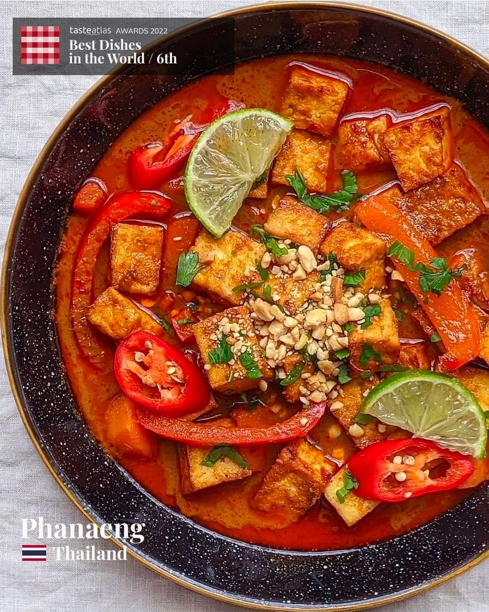 TasteAtlas's tweet photo. Phanaeng
Thailand 🇹🇭
6th best dish in the world in 2022

Photo: @subtleasian.cooking

Iconic restaurants to try Phanaeng:
@baanrimpa Phuket
@mayveggiehome Bangkok
@cabbagesandcondoms Bangkok
@kopitiam_by_wilai Phuket
@thaipothongrestaurant Sydney https://t.co/RkHKNyiWYf