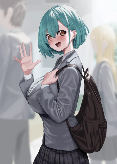 「お前のこと好きらしいぞ」と友達から聞いてから意識してしまっているクラスメイトの女の子 