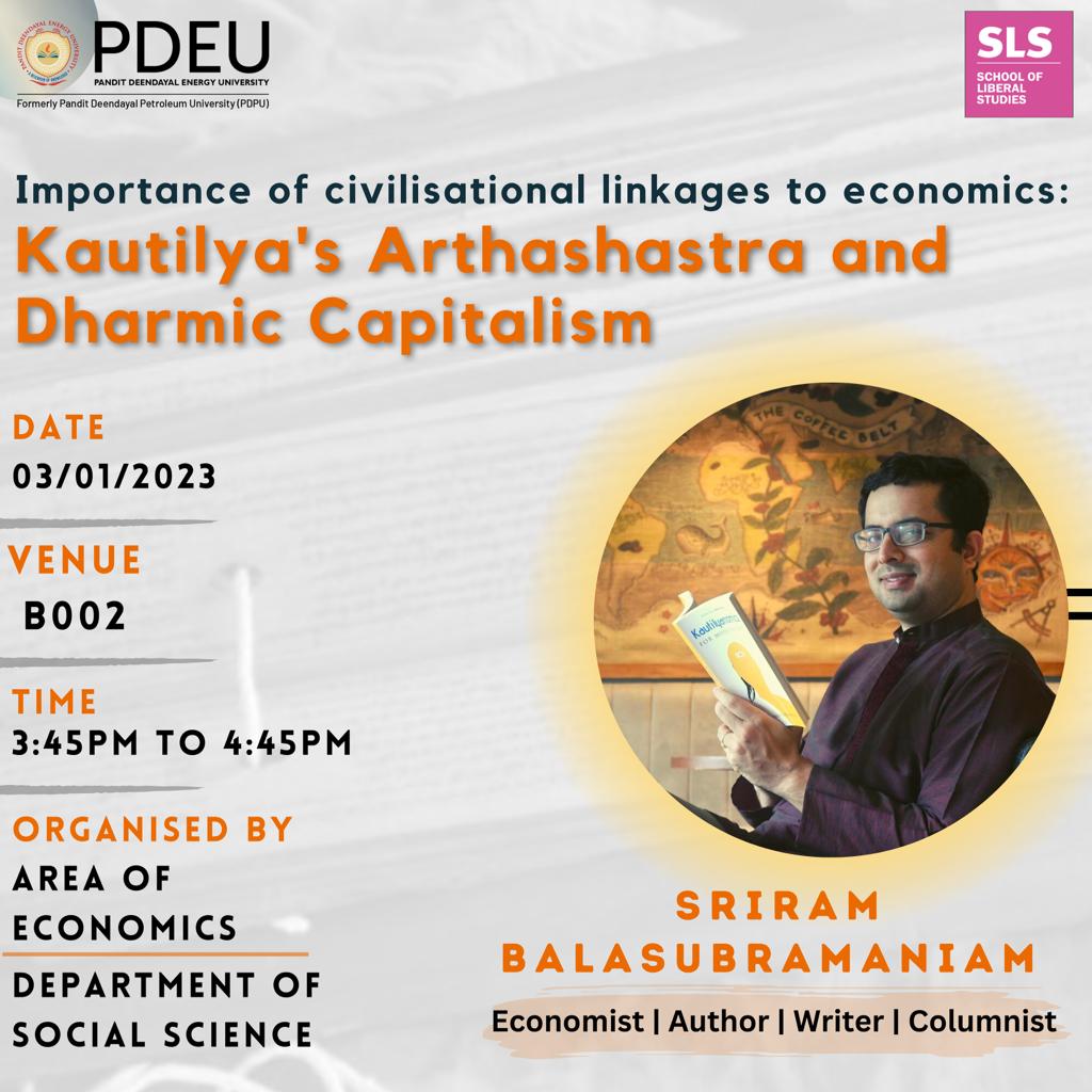 BaxiJoshi's tweet photo. An interesting talk is organised at #slspdeu. #kautilyaarthshastra https://t.co/L5xUVqDdYa