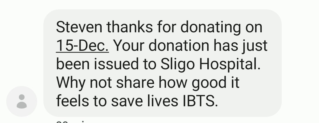 granagh76's tweet photo. Would be a great New Year's Resolution for anyone if you're looking for ideas! @Giveblood_ie https://t.co/MIkS1Ocsbl