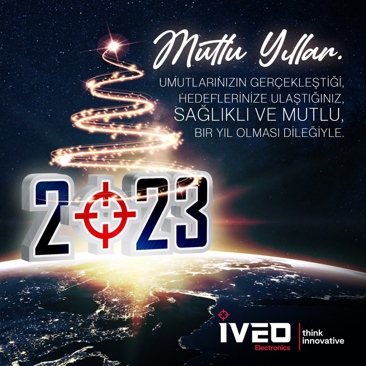 MUTLU YILLAR.
Umutlarınızın gerçekleştiği, hedeflerinize ulaştığınız, sağlıklı ve mutlu bir yıl olması dileğiyle. #yeniyıl #newyear #2023 #iveoelectronics