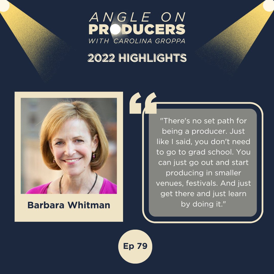 End Of Year Highlight: Barbara Whitman, Tony-winning Broadway Producer of “A Strange Loop”

Episode gems:
➡️How the definition of a producer has evolved
➡️ Importance of introducing people to theater
➡️How to get started producing theater

🎧 Listen tinyurl.com/bdz74wdr