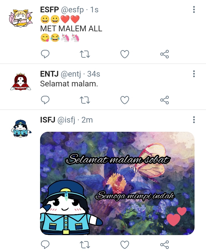 Boo_Indonesia's tweet photo. Sebuah perbedaan wkwk
ESFP x ENTJ x ISFJ one tweet au
#ESFP #ENTJ #ISFJ #memeESFP #memeENTJ #memeISFJ #meme https://t.co/MAk31tWW8O