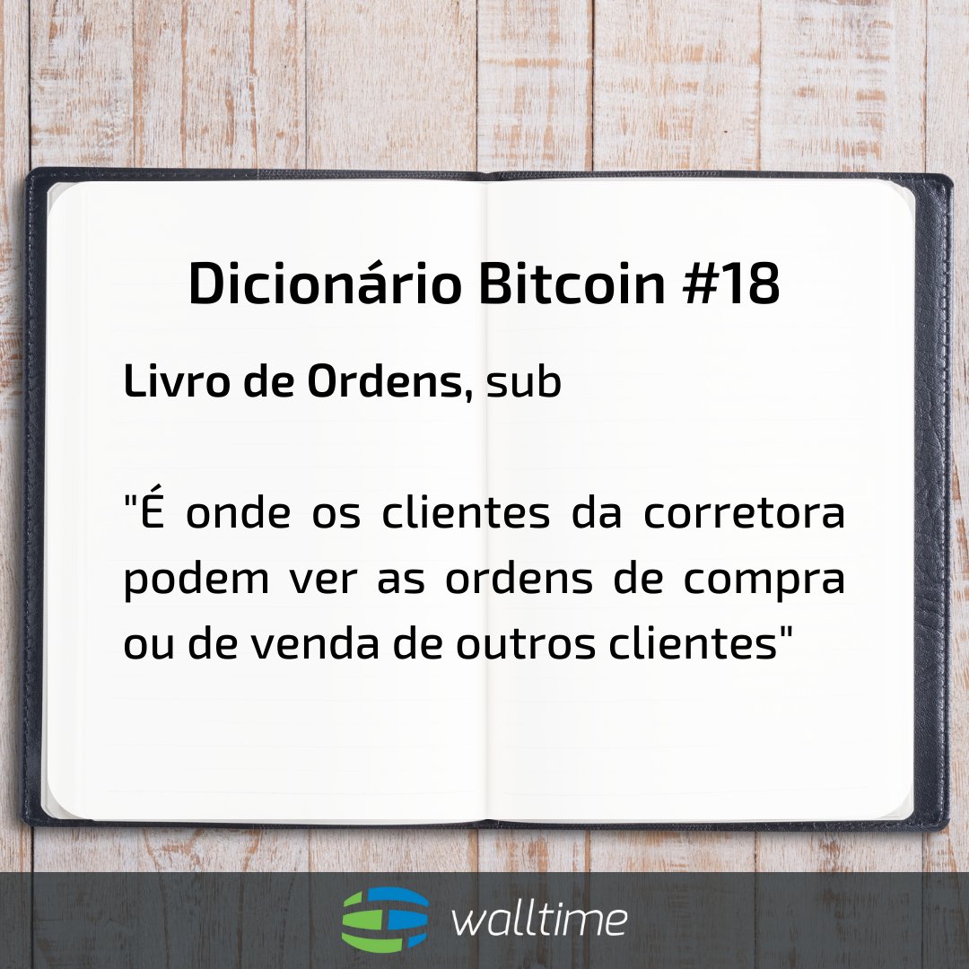 walltimedotinfo's tweet photo. Dicionário Bitcoin #18
https://t.co/TrfAE6OMiJ
Nós criamos um mini dicionário com os termos mais utilizados pela comunidade cripto. A palavra de hoje é: Livro de Ordens!
#gowall #walltime #bitcoin #criptomoedas #follow https://t.co/5A6B4qCX4u