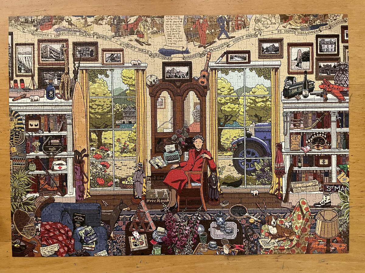 ellygriffiths's tweet photo. Agatha Christie jigsaw completed (with help) https://t.co/l1g3UkCmXV