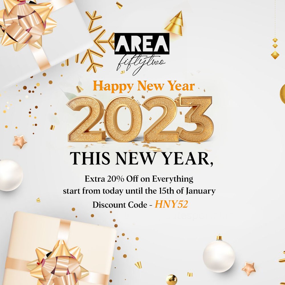 AreaFiftyTwo1's tweet photo. It's time for you to shop from our top-notch collection of clothing and accessories.  

Get 20% off on everything start from today until 15th January. 
Discount Code - HNY52

Hurry Up ! Shop Now:- https://t.co/rLNCeyBGhw

#newyearsale #newyearoffer #newyearoffer2023 #happynewyear https://t.co/d2OO2GCM43
