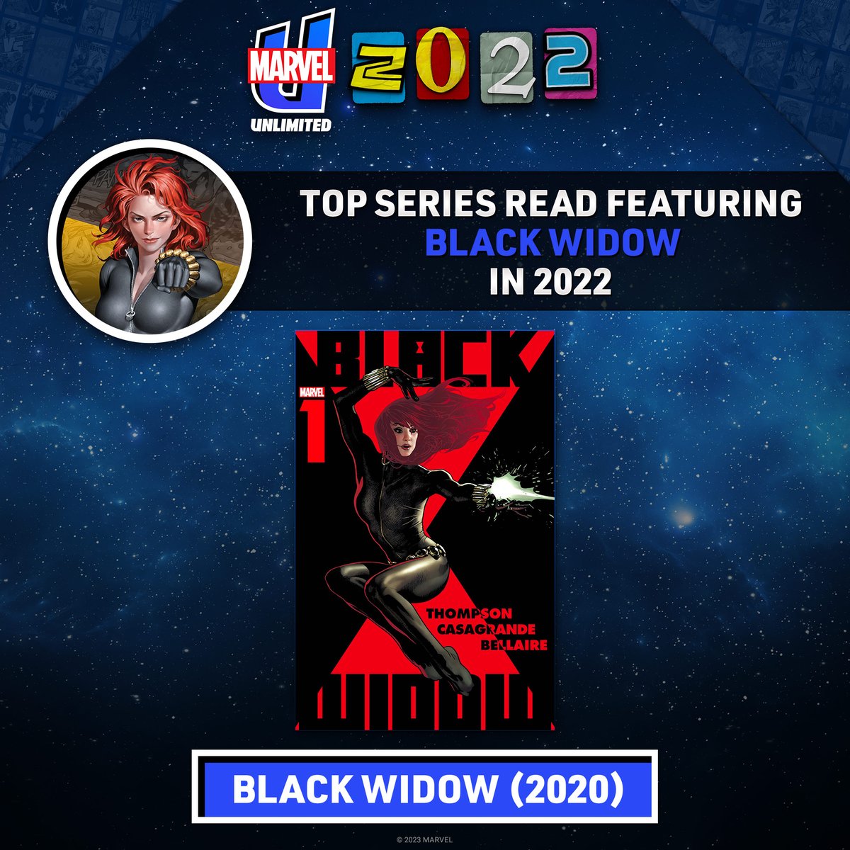 Beyond San Francisco’s Golden Gate lies a mystery that only the Marvel Universe’s greatest spy can solve. 📚 'Black Widow' (2020) was the top-read Black Widow series on @MarvelUnlimited this year. Read it and more when you sign up for the app now: bit.ly/3DL2Inj