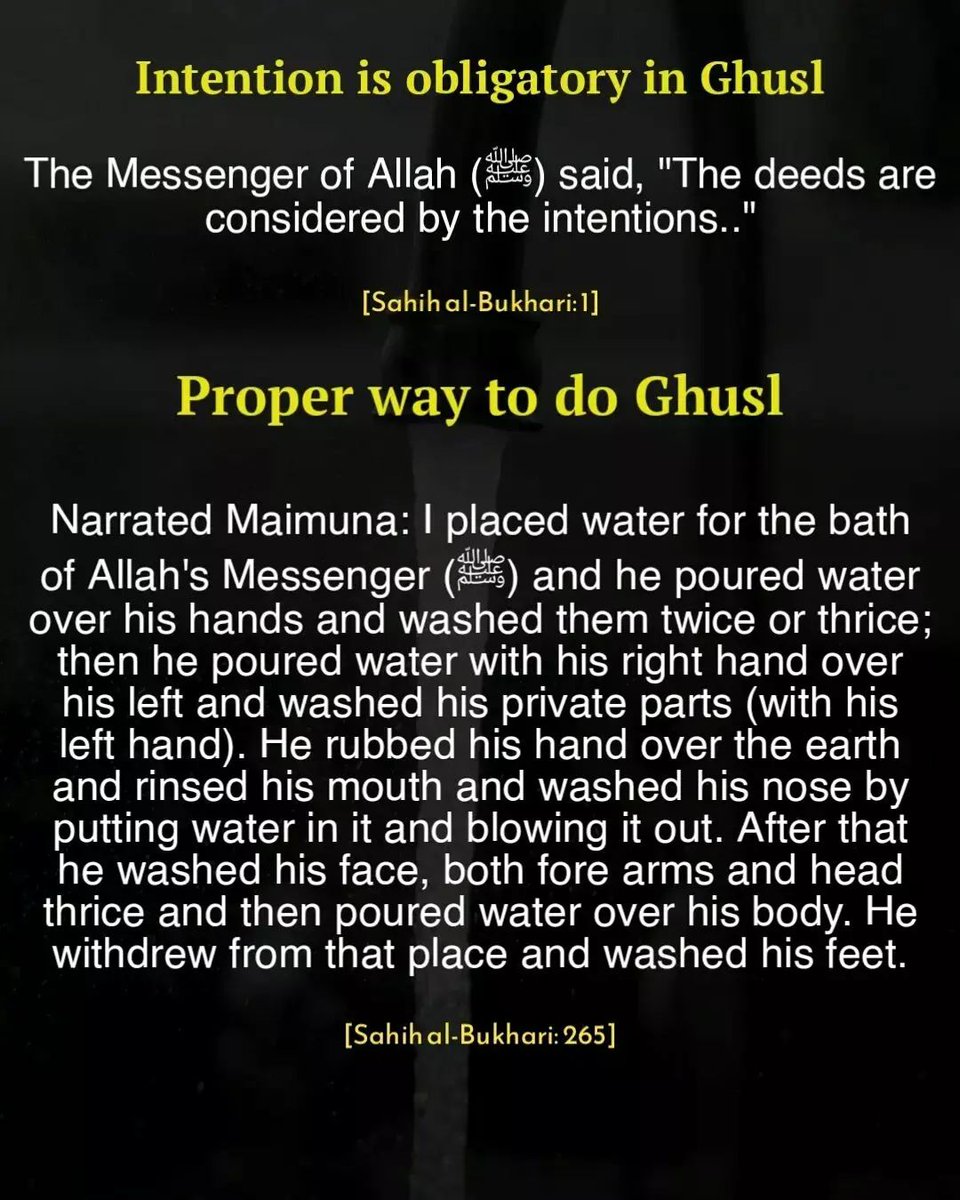 How To Perform Ritual Bath (Ghusl)... THREAD Thread from Idris