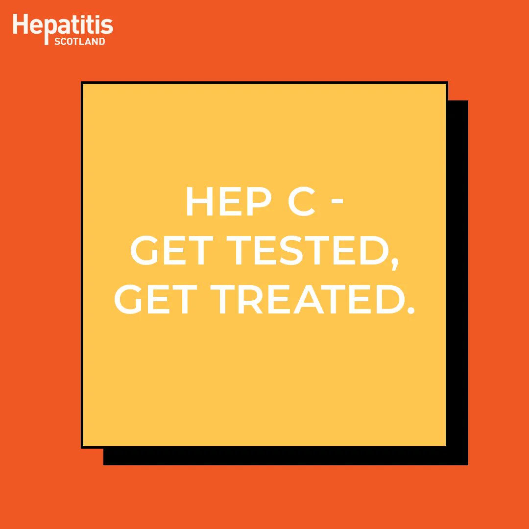 Almost half of those infected with Hepatitis C don’t know it. Get tested, get treated. To find out more visit: hepatitisscotland.org.uk