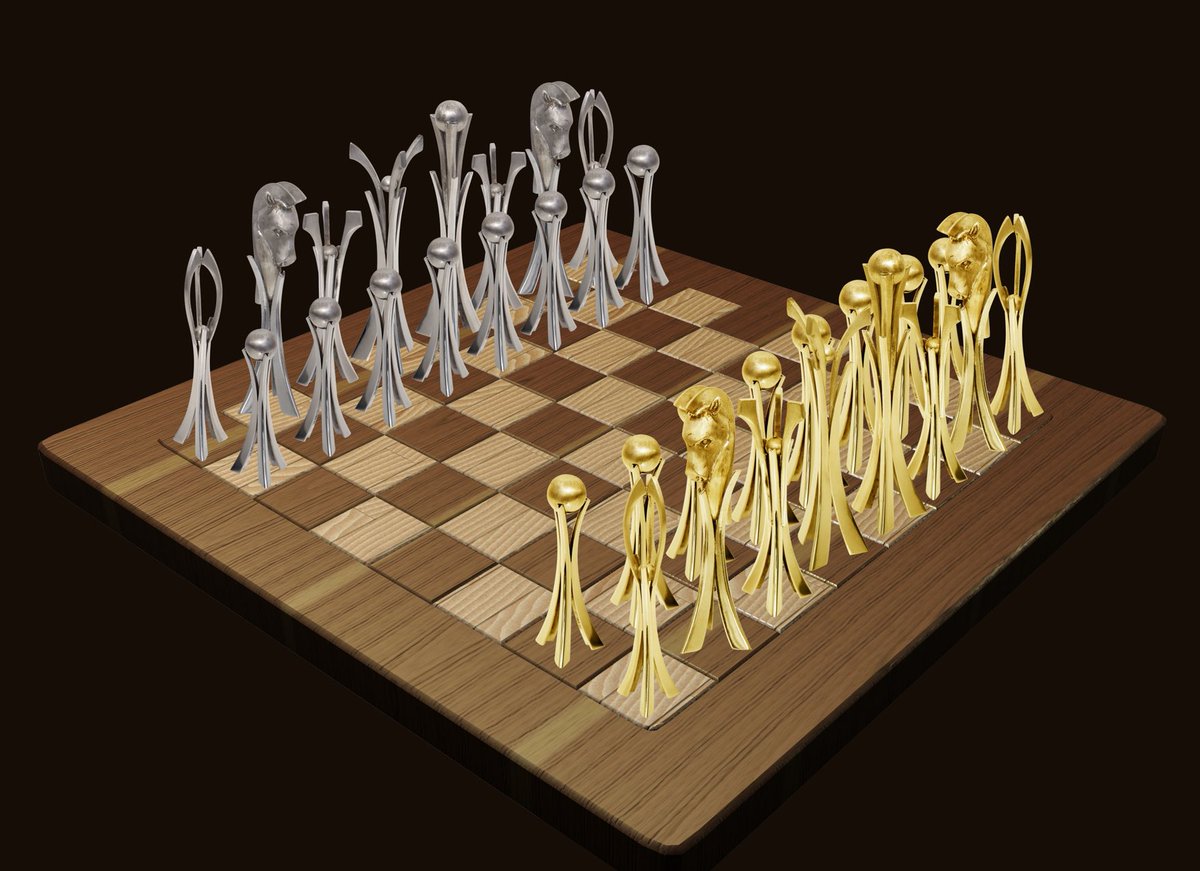 cusius's tweet image. The exclusive TANCA chess , white and yellow solid gold. Only ten sets available by order. Be the first ….