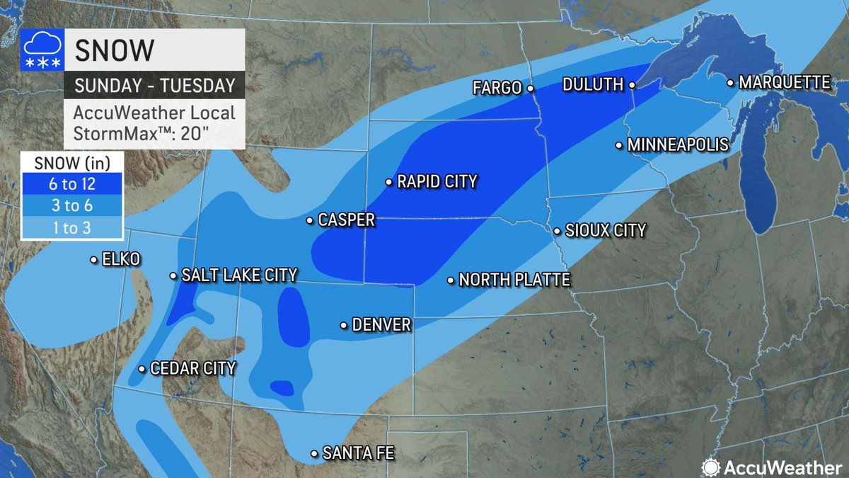 A storm system will ring in the new year by producing heavy snow across a large section of the United States: bit.ly/3Wzbf3H