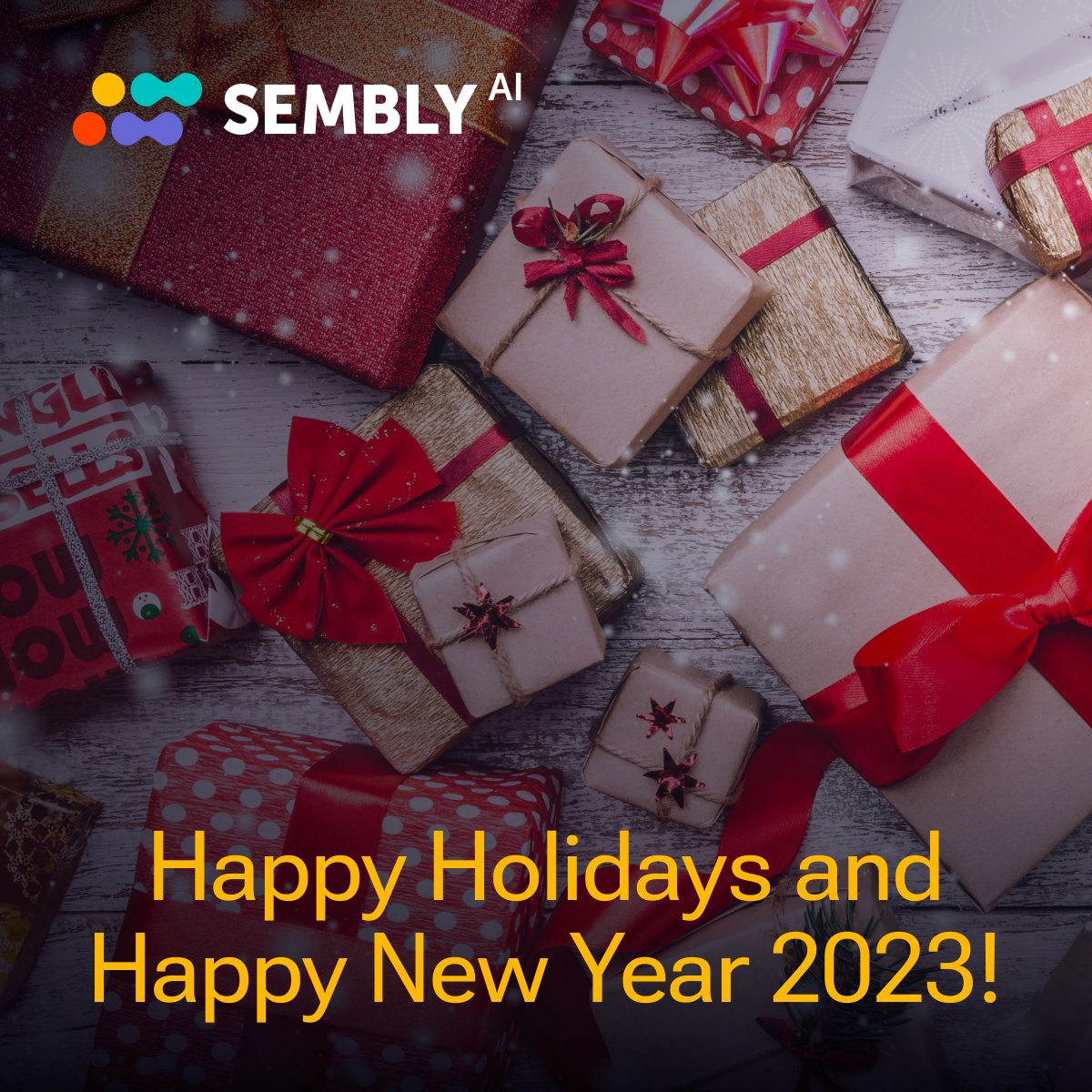 sembly_ai's tweet photo. We at Sembly AI wanted to wish you a wonderful Holiday Season and an incredible New Year! ✨
We hope you’ll enjoy this joyous greeting from Sembly AI and join us in celebrating the festive season! 🥳 👉 https://t.co/Fa5jz9XOxU
#sembly #semblyai #ai #HolidaySeason2022 https://t.co/TSZQHnXu4m