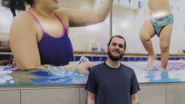 Teacher Jon recalls a lightbulb moment of a baby learning to swim:

"He was so scared the first couple of weeks. Every week I gave him those big fall-down high fives I do, and by week five, he was running to the pool to sit with me." ❤️