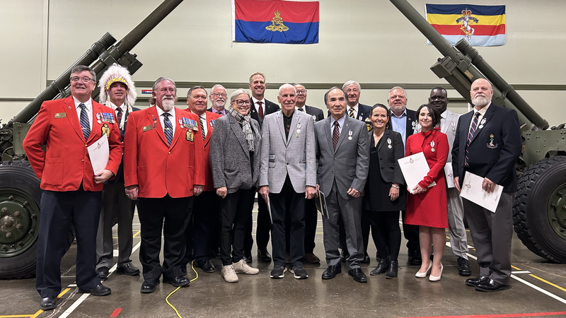 Congratulations to Lethbridge, Alberta’s Queen Elizabeth II Platinum Jubilee Medal recipients who were awarded at a ceremony at the Lethbridge Armoury earlier this month. The commemorative medal highlights each individual’s hard work in their community. 

#cdnpoli #abpoli