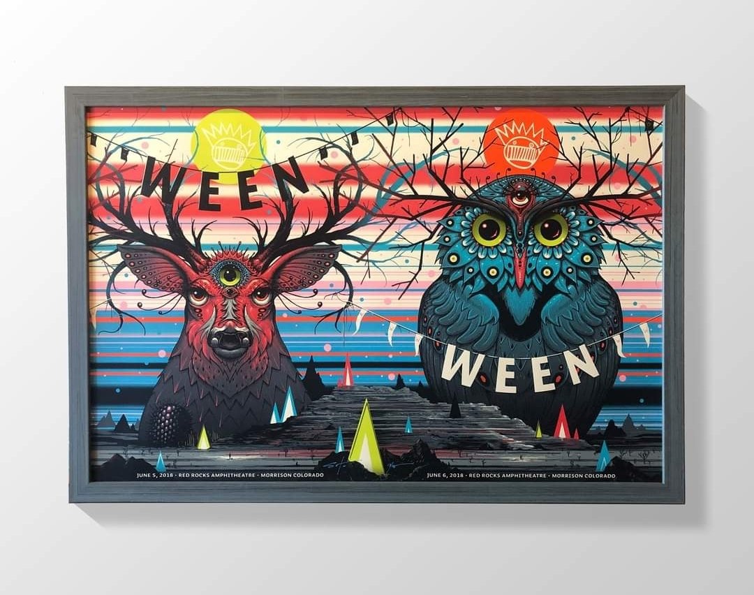 timecapframing's tweet photo. Ween Red Rocks poster #coloradoptme #redrocksampitheatre #Denver #inspiration #Idaho4 #조슈아_생일이_다가온다_셋둘하나 #interiordesigners #interiordesignideas #Colorado #Concert https://t.co/Pe51uu7idC