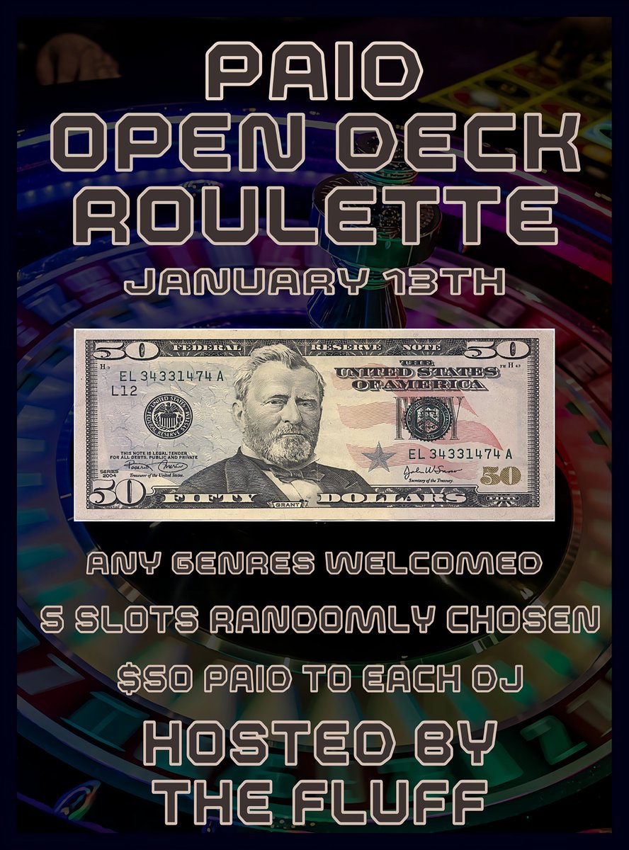 TheFluffVR's tweet photo. Paid Open Deck Roulette
Sponsored by Leblon, Myself, and Lex Go

1/13 2023 9pm est
5 slots, $50 paid to each DJ
DJs chosen at 9pm, 10pm, 11pm, 12am, and 1am est
Any genre welcomed

Sign up here - https://t.co/txLWHkzUkM
Watch this video to learn more - https://t.co/ryNU01CZdH https://t.co/Mmcxm58JDg