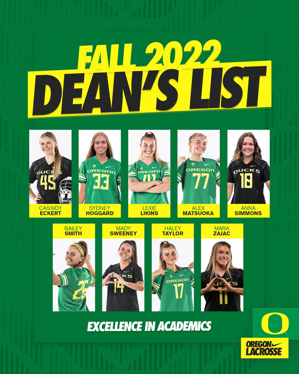 Continued academic excellence 📚

Congratulations to the nine student-athletes who made the dean's list in the fall!

#GoDucks