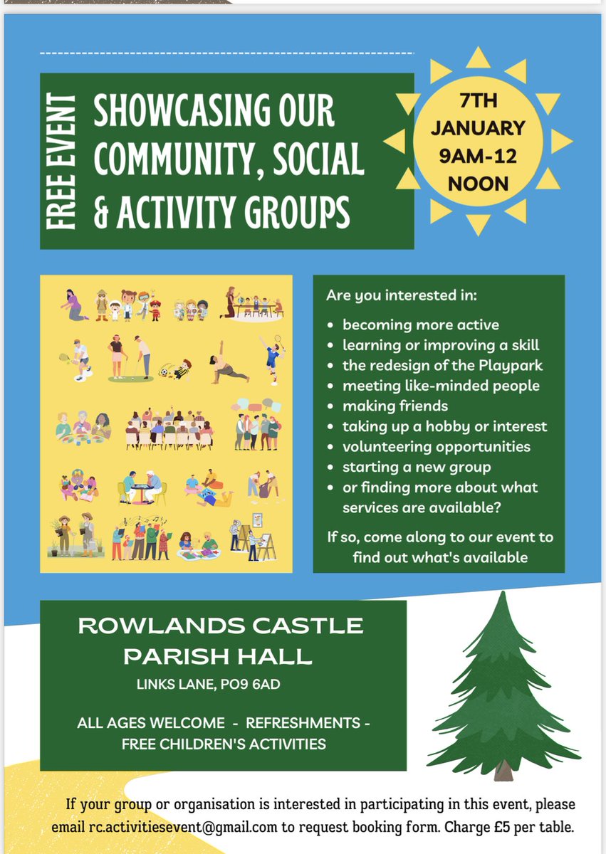 Rowlands Castle, East Hampshire 

Looking forward to attending / helping out at this lovely event in the new year. Our village is all about its community,  and  we feel blessed to be part of it.