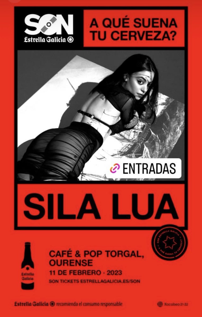 gal_concierto's tweet photo. El 11 de febrero del 2023 #silalua estará en concierto en el @PopTorgal de Ourense, #SONEstrellaGalicia Info: https://t.co/0i8ZaoL6WM https://t.co/VlkqtDp6aG