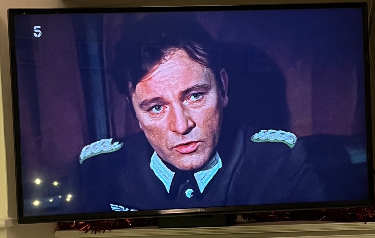 Where Eagles Dare on Ch5. A classic! Just discovered Richard Burton was only 43 when this was filmed. The years (and the booze) were not kind…!