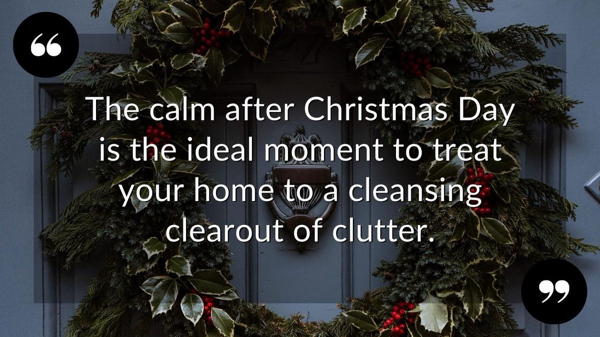 Out with the old! Start 2023 with a clutter-free home that highlights the things you really love. Start with our tip-filled blog! : cutt.ly/b02Ewfn

#MidDevonproperty #MidDevon #MidDevonestateagent #homeforchristmas #christmasideas