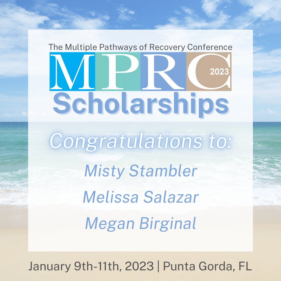 CCAR4Recovery's tweet photo. Congratulations to these scholarship recipients! We can't wait to see you at THE National Recovery Conference ๐คฉ
For those of you who haven't purchased tickets yet, there is still time - https://t.co/YNp0HokqAv
#MPRCFL2023 #recoveryconference https://t.co/iNNtGl8MgM