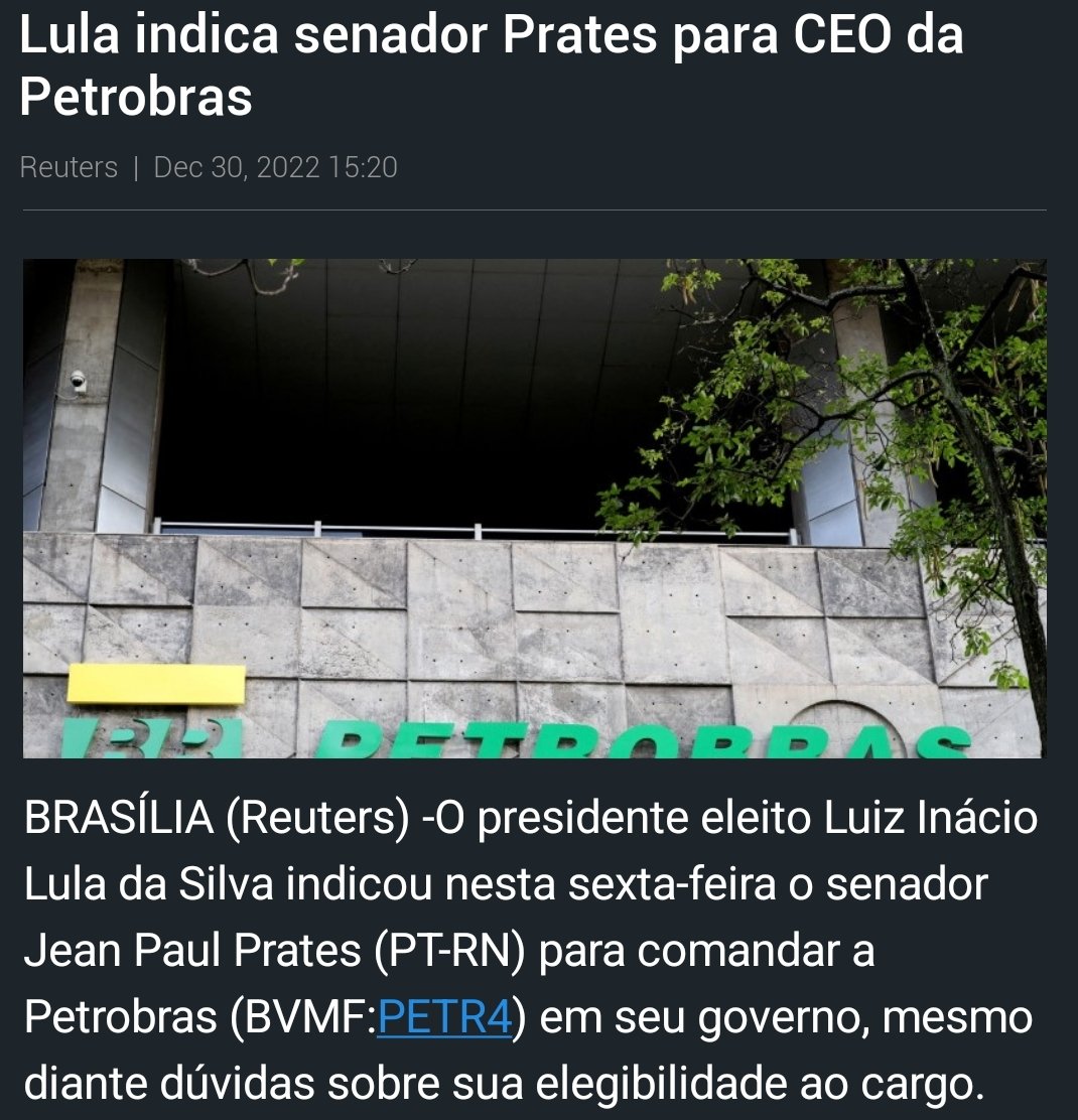 Tazeredo's tweet photo. #PETR4 #Reuters https://t.co/KctPlSJjFK