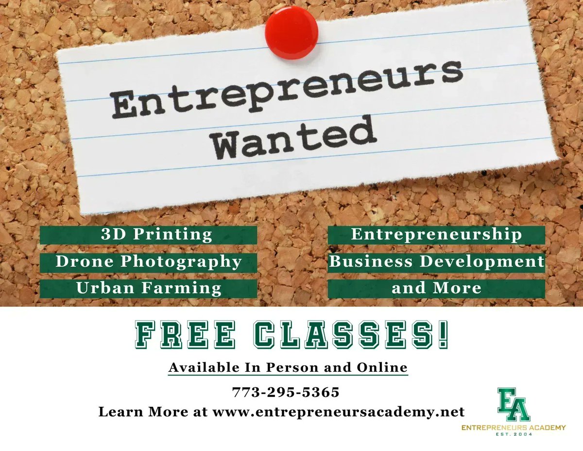ChicagoBlackBus's tweet photo. Made for you!
Business Monday with Entrepreneurs Academy offers #FREE virtual business classes designed to take your business to the next level of success.
Register today! https://t.co/YgbA8mKlP7 
#Chicago #FREEClasses #VirtualClasses #FreeBusinessClasses #onlineclasses https://t.co/2gCitBeGmU