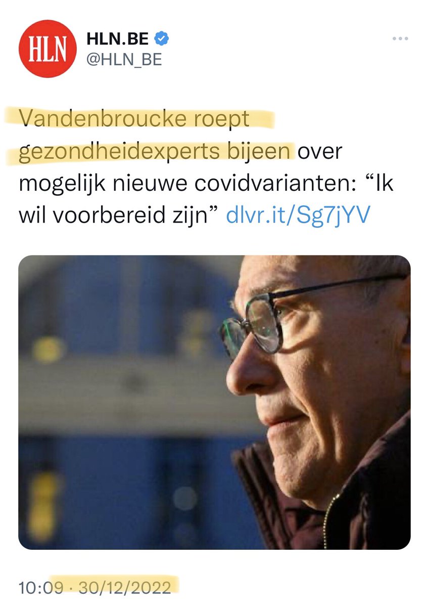 FrankPeeters4's tweet photo. Minister Frank Vandenbroucke ziet na 2 dagen plots toch gevaar opduiken uit China waar hetzelfde virus circuleert als hier?
Nu nog de vaccinatiecentra heropenen na nieuwjaar voor een #winterbooster ? 🤡
Ondertussen is dat virus voor zowat iedereen minder dodelijk dan griep. https://t.co/scMr56xO4w