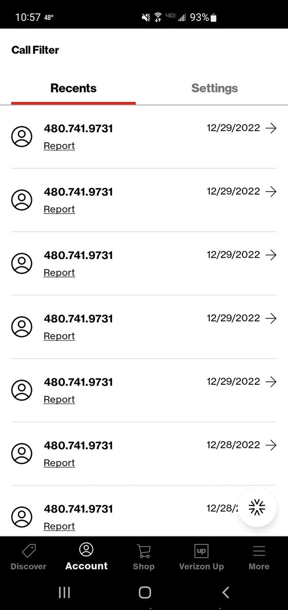 TamiKech's tweet image. This is a persistent robocall, multiple times a day. 480-741-9731 #EFinancial.  Calling a number registered on the #FCCdonotcalllist I am still notified multiple times a day by my #CallFilter, that a blocked call tried to call.  If it&apos;s blocked, make it disappear from my life!