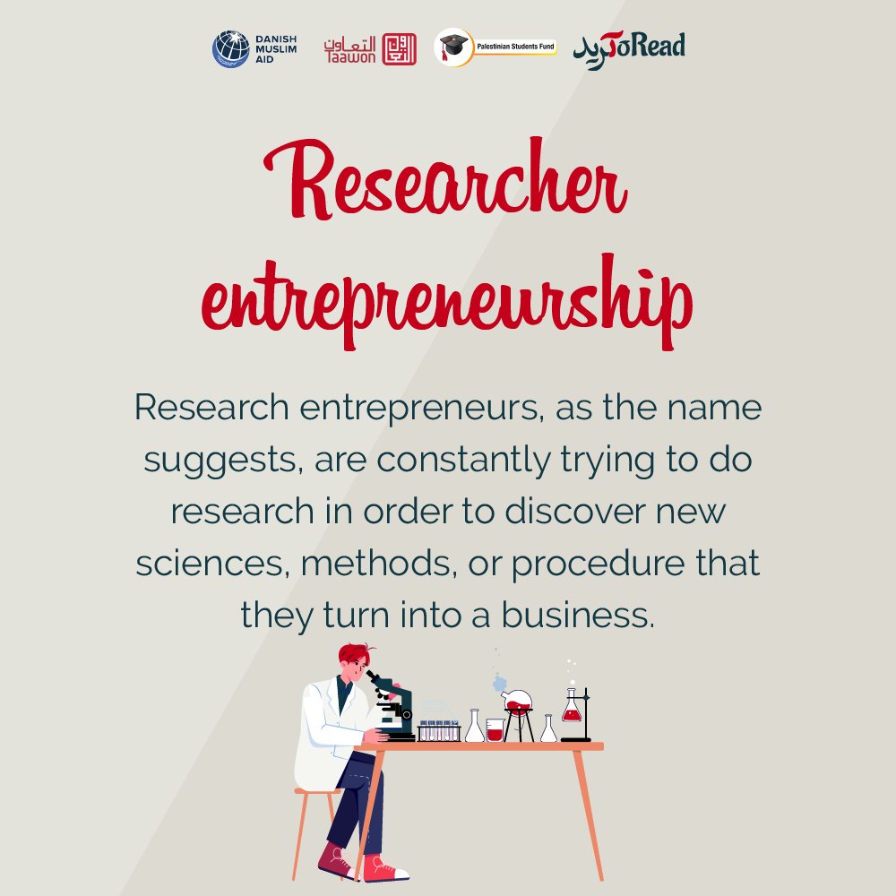 ToReadlb's tweet photo. (3/3)
Did you know these types of entrepreneurship?
keep an eye on our ongoing workshop to know more about the Social Entrepreneurship.
@TaawonLebanon @DM_AID #entrepreneurship #education #toread #toreadlb #entrepreneurshiplebanon https://t.co/3C7s8yHGZs