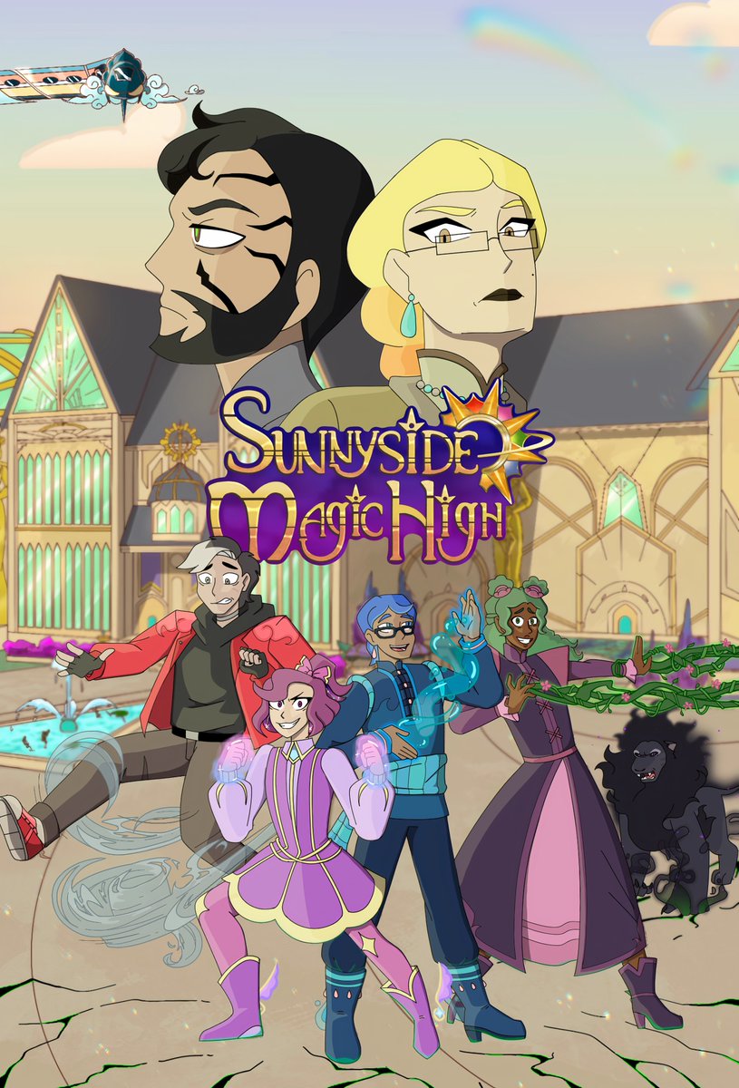 sunnysideroyals's tweet photo. Sunnyside Magic High is an upcoming indie-animated musical series set inside the high fantasy world of Cora. It follows four magical royals who go to a prestigious high school, where they hone their magic and learn how to rule their kingdoms one day. 

Witness the magic✨ https://t.co/QdRYf6zNpV