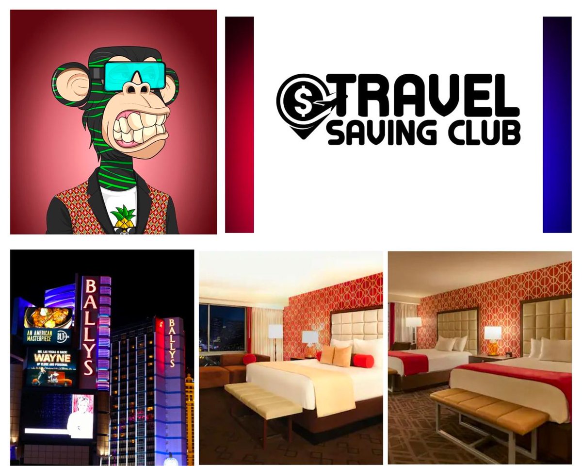 Thanks to 
<a href="/bbvsea/">Beach Bums VS Exotic Apes</a>
 I was able to claim my FREE Resort Stay at @Ballysvegas Resort and Casino in #LasVegas via Redeem Vacations for Chirstmas.
The Travel Savings Club allows you to use your #NFT to log into the site to get access to discounts on hotels, car rentals and cruises.