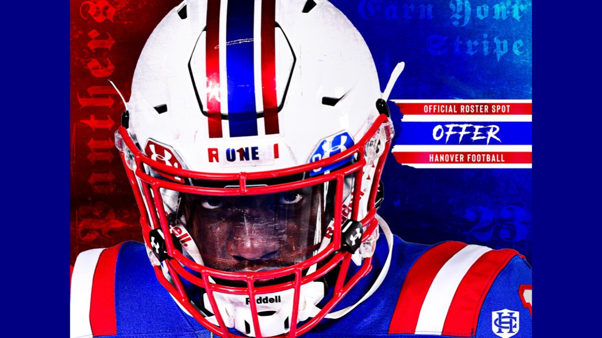 GradyRewis's tweet photo. After a great visit today and talk with @CoachSmith53_ I am blessed to receive an offer from Hanover College!!
@TFA_Athletics 
@Royals__FB 
@HanoverFTBL 
@HanoverCollege https://t.co/fuzD4LGAqe