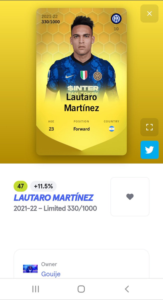 gouije's tweet photo. @ni2las @Inter @Sorare 🐂 🐂 https://t.co/pZh2a8nGpP