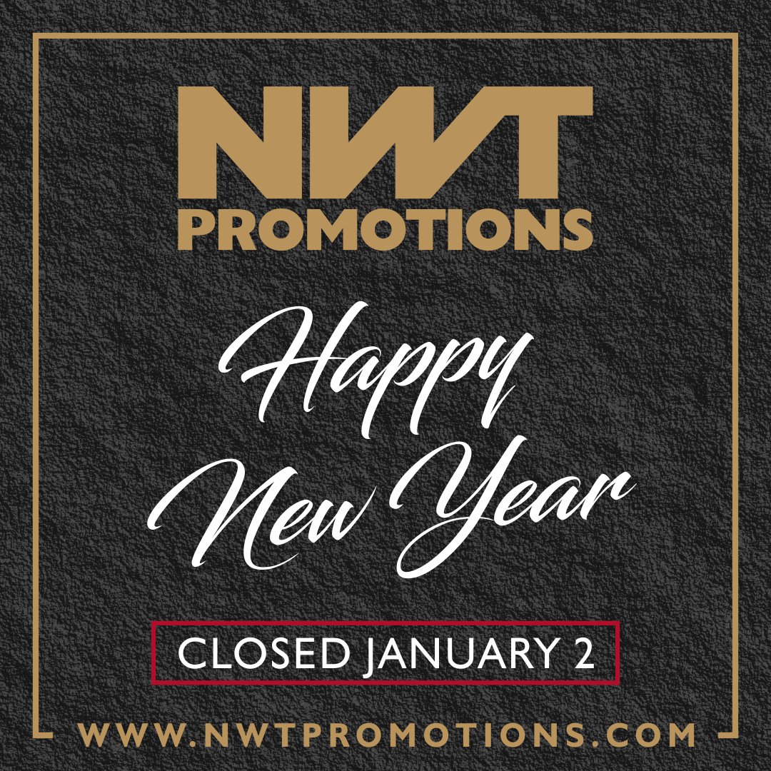 Happy New Year from NWT Promotions! All the best in 2023. #SpruceGrove #PromotionalProducts #HappyNewYear2023