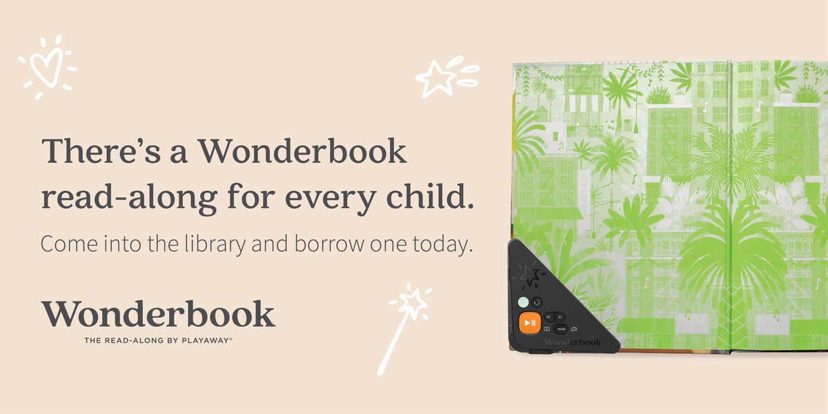 Wonder Books are audio and printed books combined! WCLS has a great selection of these ready for you to check out for your children!