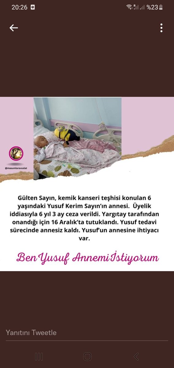 Zynppp952634831's tweet photo. BenYusuf Annemiİstiyorum
Kucucuk bedenimde savas  veriyorum istedigim sadece annemm ne olur annemi geri verin.. https://t.co/MY7QaT16mX