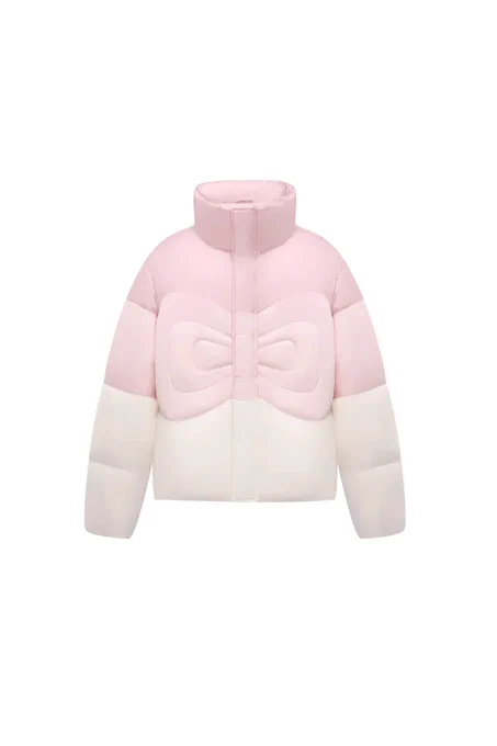 melting bow down jacket from ozlana x boboboom collection 