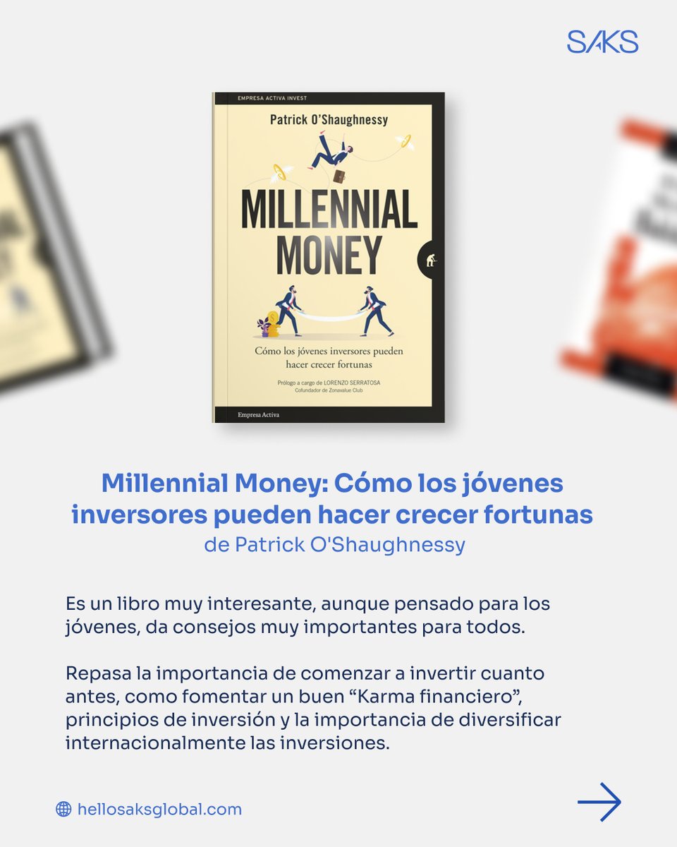 hellosaksglobal's tweet photo. ¿Estás buscando mejorar tus conocimientos financieros? 💡 Hoy te dejamos más una sugerencia de nuestros libros favoritos, ideales para aprovechar y leer en las vacaciones. 📖 ¿Qué otros libros recomendarías?
#finanzas #davidbach #patrickoshaughnessy #georgesclason #inspiracion https://t.co/HArHMUA895