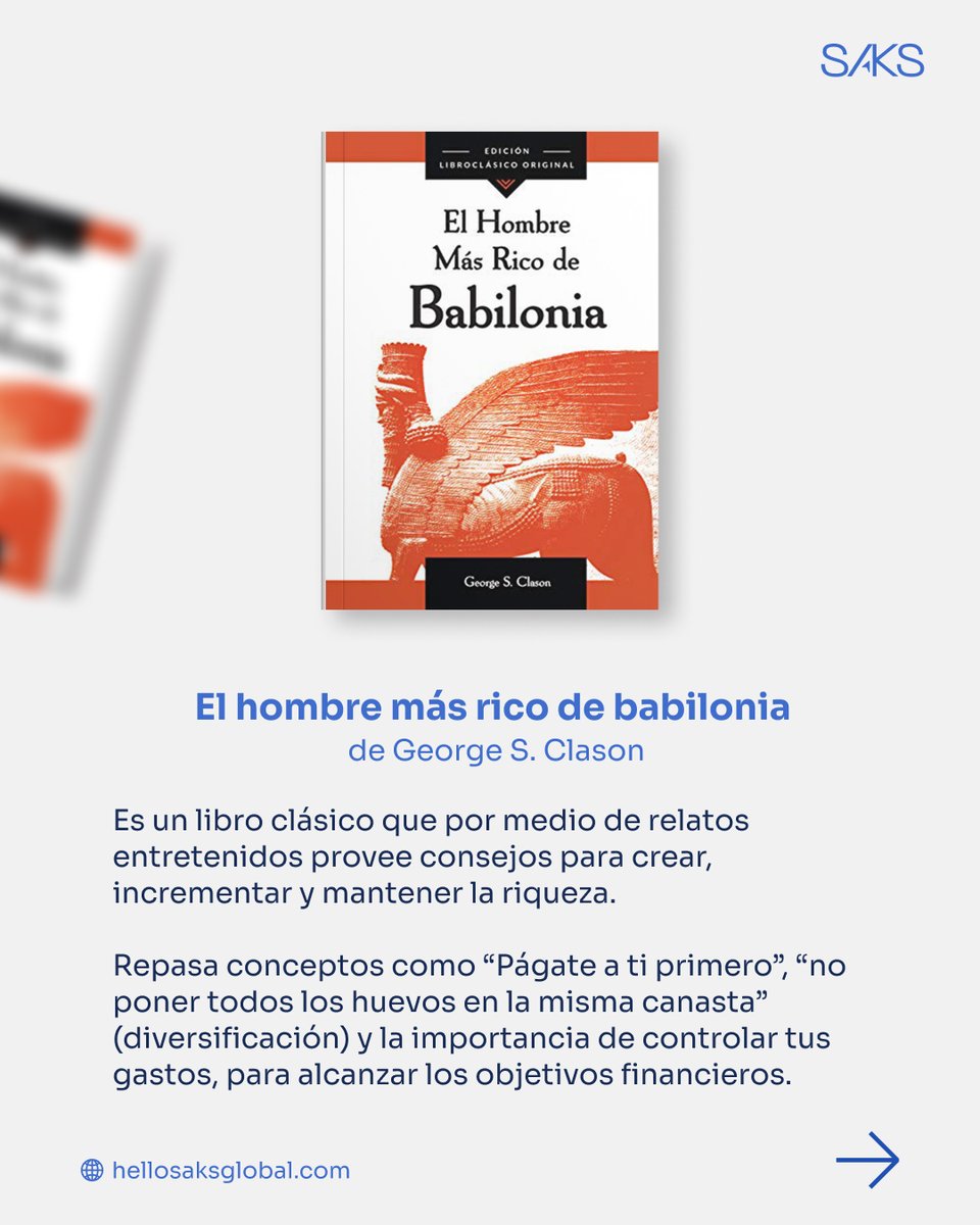 hellosaksglobal's tweet photo. ¿Estás buscando mejorar tus conocimientos financieros? 💡 Hoy te dejamos más una sugerencia de nuestros libros favoritos, ideales para aprovechar y leer en las vacaciones. 📖 ¿Qué otros libros recomendarías?
#finanzas #davidbach #patrickoshaughnessy #georgesclason #inspiracion https://t.co/HArHMUA895