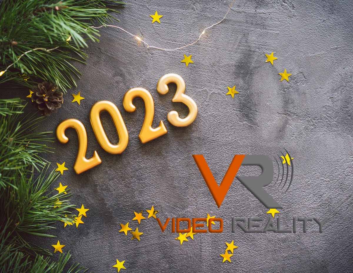 VideoReality's tweet photo. Thank you to our clients, customers and friends for making this the best year yet! Onward to 2023! Our office will be closed on Jan. 2nd in observation of New Years Day. https://t.co/jCLv0fYph8