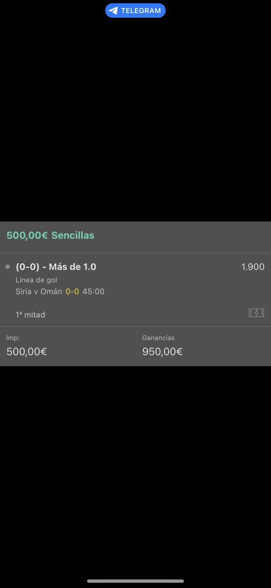 OVERPICKS_'s tweet photo. Entramos a este pick en live en el que nos piden 2 goles con 1 gol seria nula y nos devuelven el dinero!

🔹Tiene que haber un gol seguro, mucha información 🚀 TELEGRAM https://t.co/Vubk6b59a4 https://t.co/GYvQZYg7QR