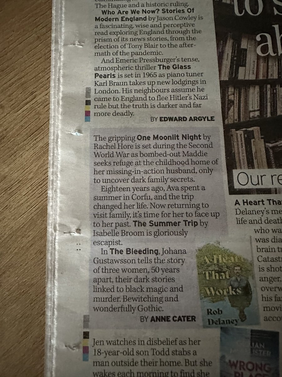 I chose some of my favourite books for the Express today 

#OneMoonlitNight @Rachelhore 
#TheSummerTrip @Isabelle_Broom 
#TheBleeding @JoGustawsson 

@simonschusterPR @TeamBATC @HodderBooks @OrendaBooks