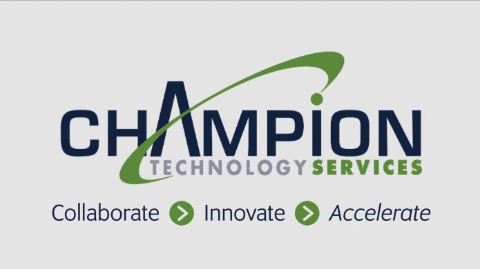 We are so excited to announce
our new sponsor, Champion Technology Services!

Champion will support select teams in Louisiana and our Bayou Regional event! Share some #Bayou❤️ and welcome Champion to the FIRST Family!
#ChampionTechnologyServices 
#CollaborateInnovateAccelerate
