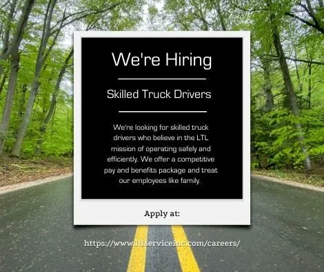 LTLServiceInc's tweet photo. #hiring #newyearnewjob https://t.co/u3wfQfzLnj