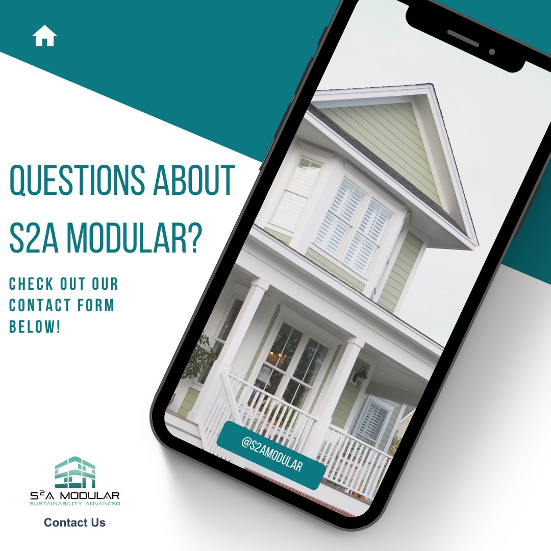 Do you have questions about S2A Modular and are a builder, installer, developer, or future home owner? Our contact form below was created just for you! Fill it out today! 

s2amodular.com/contact/ 
#S2AModular #Modular #tinyhome #SolarEnergy