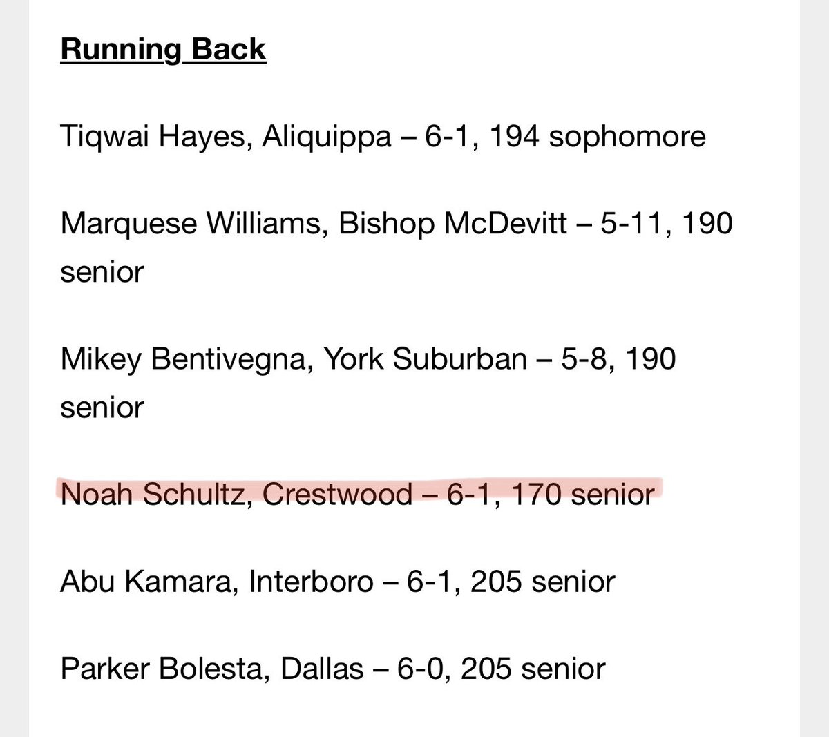 CometsFootball2's tweet photo. A HUGE congratulations to @NoahSchultz_6, @John72Jones, @BiblaMagnus and @NickMiscavage for making the 2022 PA Writers AAAA All-State team! Very proud of all of you for this tremendous accomplishment! Very well deserved! Go CCCOMETS! 🏈🏆 @ArcangeliCoach https://t.co/HuL5h55seh