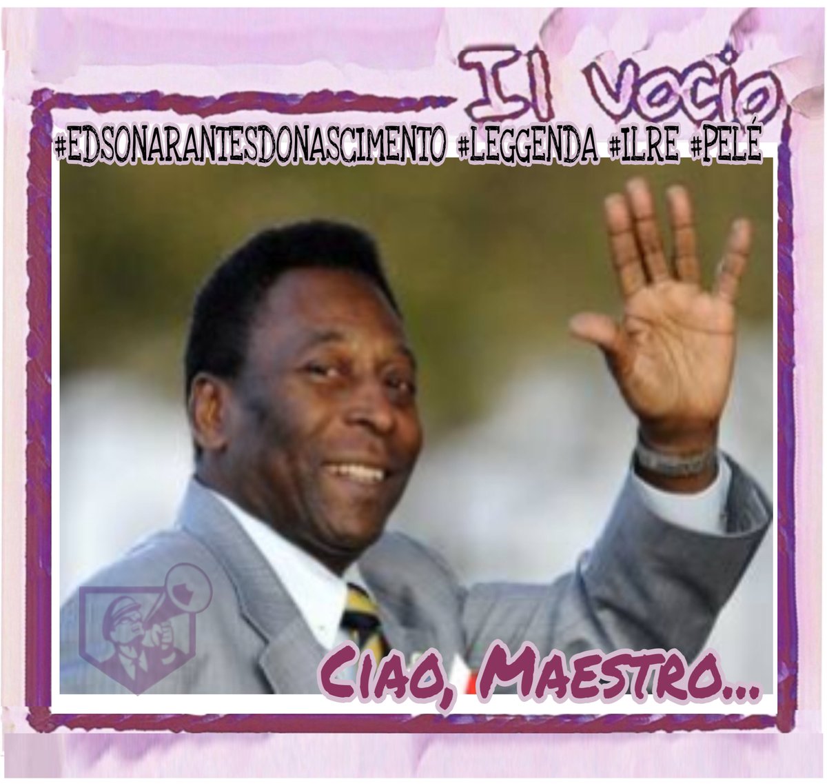 ilvocio's tweet photo. #ilvocio #omaggio #Pelé #EdsonArantesdoNascimento #mancato #Santos #PeleEterno #pele_is_no_more https://t.co/1qPxvb9JFf