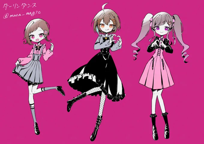 #Commission ダーリンダンス【歌ってみた】歌ってみた動画のイラスト立ち絵を描かせていただきました声も歌もめちゃくちゃ可愛くて最高〜!全人類聴いてください!  
